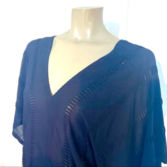 Vintage ROMAN KEFLAY Navy Blue Dress - Picture 11 of 12